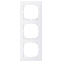 MTN4030-3619 Рамка 3 поста Schneider Electric MERTEN M-PURE, полярно-белый, MTN4030-3619