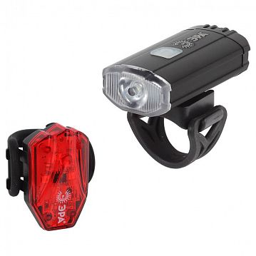 Б0039624 Велосипедный фонарь светодиодный ЭРА VA-801 2 в 1 аккумуляторный, передний, CREE XPG + подсветка SMD, micro USB, 800mA/ч