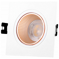 DK3071-WBR DK3071-WBR Встраиваемый светильник, IP 20, 10 Вт, GU5.3, LED, белый/бронзовый, пластик
