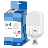LLE-HP-30-230-65-E27 Лампа LED HP 30Вт 230В 6500К E27 IEK