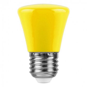 25935 Лампа светодиодная,  (1W) 230V E27 желтый C45, LB-372  - фотография 2