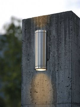 84002 RIGA, настенный светильник,  цвет арматуры - нержавеющая сталь, 2х50W (GU10)  - фотография 3