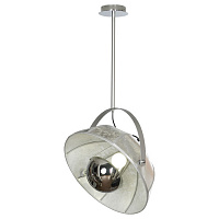 LSP-0557-C80 KLAMATH Потолочный светильник, цвет основания - серый, плафон - ткань (цвет - белый), 1x40W E27