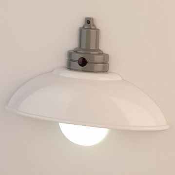 Б0051478 Ночник - светильник светодиодный ЭРА NLED-488-1W-MS-W настенный на батарейках с пультом белый  - фотография 6