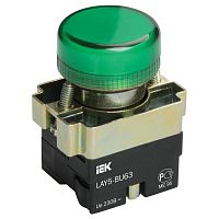 Индикатор LAY5-BU63 зеленого цвета d22мм IEK
