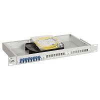 FOBX24-1U-24LCUD09 ITK 1U кросс укомплектованный: LC (duplex) 24шт; (OS2)