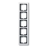 Рамка 5 постов ABB, альпийский белый, 2CKA001754A4113