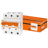 SQ0208-0077 3 полюсные автоматические выключатели TDM Electric ВА47-125 3P 32А (C) 15кА, SQ0208-0077