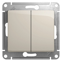 GSL000951 Выключатель 2-клавишный Systeme Electric GLOSSA, скрытый монтаж, молочный, GSL000951 GSL000951 Выключатель 2-клавишный Systeme Electric GLOSSA, скрытый монтаж, молочный, GSL000951