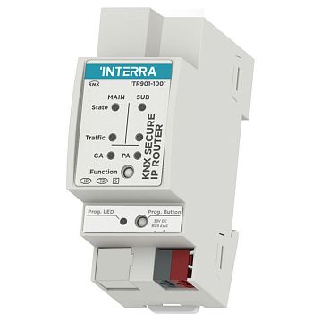 ITR901-1001 Роутер KNX - IP Router Secure, функции шифрования, питание от шины  KNX, LED индикация, на DIN-рейку, 2TE  - фотография 2