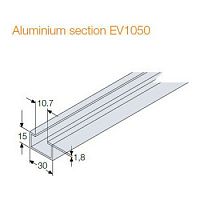 EV1050 Профиль алюминиевый Ш=2000мм 30x15(10шт)