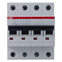 2CDS254001R0805 Автоматический выключатель ABB S200 4P 80А (B) 6кА, 2CDS254001R0805