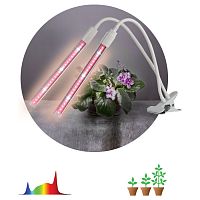Б0049550 Светильник для растений на прищепке ЭРА FITO-20W-АLED-L полного спектра 12 Вт белый