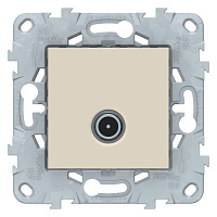 NU546244 Розетка TV Schneider Electric UNICA NEW одиночная, скрытый монтаж, бежевый, NU546244