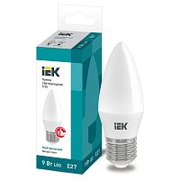 LLE-C35-9-230-40-E27 Лампа LED C35 свеча 9Вт 230В 4000К E27 IEK