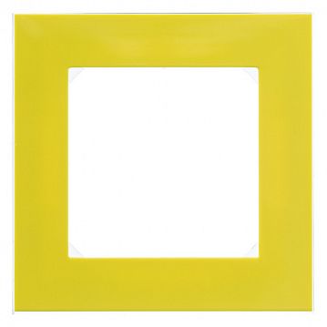 2CHH015010A6064 Рамка 1 пост ABB LEVIT, желтый / дымчатый черный, 2CHH015010A6064  - фотография 2