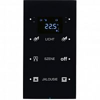 75643155 Touch sensor, 3-канальный, стекло, with thermostat, черный, с конфигуратором, R.3