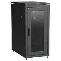 LN05-18U61-G ITK Шкаф сетевой 19 LINEA N 18U 600х1000 мм стеклянная передняя дверь черный