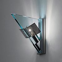 A023200 ICARO Настенный светильник, цвет арматуры - крашеный металл/хром, цвет стекла - прозрачный, 1x100w B15d, A023200