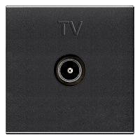 2CLA225070N1801 Розетка TV ABB ZENIT одиночная, скрытый монтаж, антрацит, 2CLA225070N1801