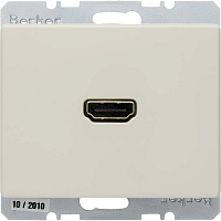 3315420002 Розетка HDMI Berker ARSYS, скрытый монтаж, бежевый, 3315420002