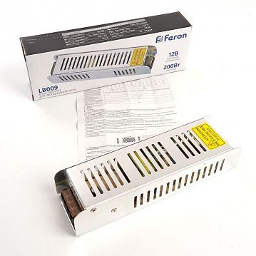 21498 Трансформатор электронный для светодиодной ленты 200W 12V (драйвер), LB009  - фотография 5