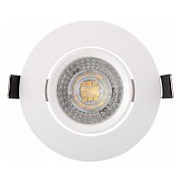 DK3020-WH DK3020-WH Встраиваемый светильник, IP 20, 10 Вт, GU5.3, LED, белый, пластик