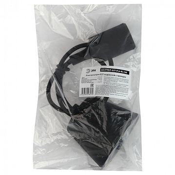 Б0048039 ЭРА Патрон пластиковый Е27 с подвесом, черный (60/720)  - фотография 2