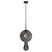 LSP-8498 Lowndes Подвесные светильники, цвет основания - черный, плафон - стекло (цвет - серый), 1x40W E27