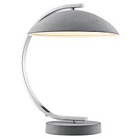 LSP-0560 FALCON Настольная лампа, цвет основания - хром, плафон - металл (цвет - серый), 1x40W E14, LSP-0560