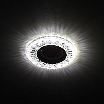 Б0028080 DK LD9 SL/WH Светильник ЭРА декор cо светодиодной подсветкой MR16, прозрачный (50/1400)  - фотография 3