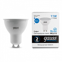 13631 Лампа Gauss Elementary MR16 11W 850lm 6500K GU10 LED 1/10/100