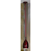 COLLINA Подвесной светильник, цвет основания - красный, плафон - металл (цвет - красный), 1x40W E14