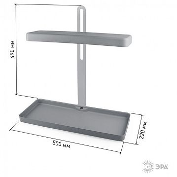 Б0039035 Настольный светильник для растений ЭРА FITO-20W-QLED-G полного спектра 20 Вт серый  - фотография 6