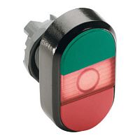 1SFA611130R1101 Кнопка двойная MPD1-11R (зеленая/красная) красная линза без текс та