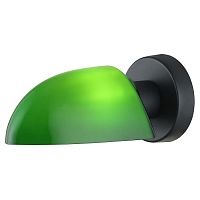 LSP-8863 Бра настенное, цвет основания - черный, плафон - стекло (цвет - зеленый), 1х40W E27, LSP-8863