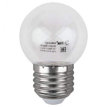 Б0049572 Лампочка светодиодная ЭРА STD ERAWL45-E27 E27 / Е27 1Вт шар прозрачный для белт-лайт  - фотография 4