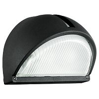 89767 Уличный светильник настенный ONJA, 1х60W(E27), алюминий, черный/рифлённое стекло