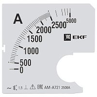 s-a721-2500 Шкала сменная для A721 2500/5А-1,5 EKF PROxima