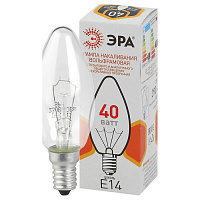 Б0039127 Лампочка ЭРА B36 40Вт Е14 / E14 230В свечка прозрачная цветная упаковка