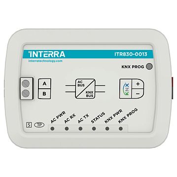 ITR830-0013 Шлюз KNX для интеграции кондиционеров Midea AC, двусторонняя коммуникация, сцены, логические функции, в установочную коробку, 88x62x27 мм.       >NEW<