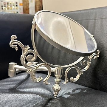 BA507/WALL Queen, настенное зеркало, цвет арматуры - состаренное серебро  - фотография 2
