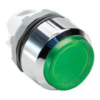 1SFA611103R2102 Кнопка MP4-21G зеленая выступающая (только корпус) с подсветкой с фиксацией