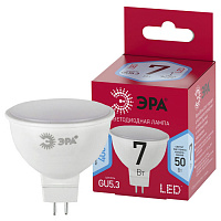 Б0050690 Лампочка светодиодная ЭРА RED LINE LED MR16-7W-840-GU5.3 R GU5.3 7 Вт софит нейтральный белый свет