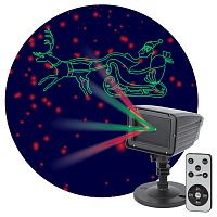 Б0041643 ENIOP-02 ЭРА Проектор Laser Дед Мороз мультирежим 2 цвета, 220V, IP44 (12/180)