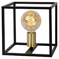 RUBEN Настольная лампа 1x E27 60W Black/Satin Brass, 00524/01/30
