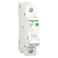 R9F02140 Автоматический выключатель Schneider Electric Resi9 1P 40А (B) 6кА, R9F02140 R9F02140 Автоматический выключатель Schneider Electric Resi9 1P 40А (B) 6кА, R9F02140