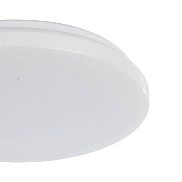 900619 900619 Настенно-потолочный светильник FRANIA-S, LED 18W, 1850lm, IP44, H55, ?310, сталь, белый/пластик с эффектом кристаллов, белый  - фотография 3