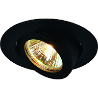 ACCENTO, Встраиваемый светильник, цвет арматуры - черный, цвет плафона/декора - , 1х50W GU10