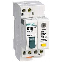 16003DEK Дифавтомат DEKraft ДИФ-102 1P+N 16А (C) 4.5 кА, 30 мА (AC), 16003DEK 16003DEK Дифавтомат DEKraft ДИФ-102 1P+N 16А (C) 4.5 кА, 30 мА (AC), 16003DEK